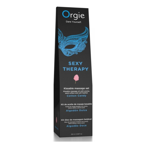 ORGIE - MASSAGGIO LABBRA, ZUCCHERO FILATO, SET DA MASSAGGIO BACIABILE 100 ML