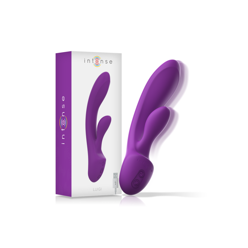 Intense - Luigi Vibrador Rabbit Silicona Liquida Morado | Vybes.it
