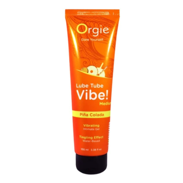 ORGIE - LUBE TUBE VIBE! PIÑA COLADA KISSABLE INTIMATE GEL MEDIUM TINGLING 100 ML