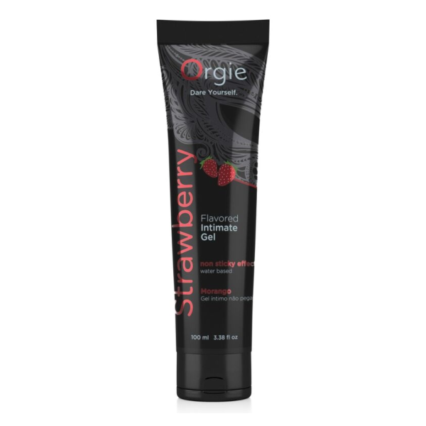 ORGIE - TUBO LUBRIFICANTE ALLA FRAGOLA BACIABILE GEL INTIMO A BASE DE ACQUA 100 ML