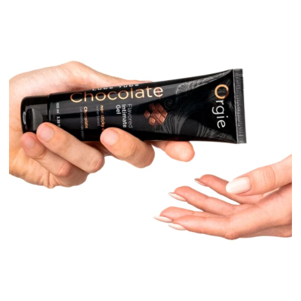 ORGIE - TUBO LUBRIFICANTE AL CIOCCOLATO BACIABILE GEL INTIMO A BASE DE ACQUA 100 ML