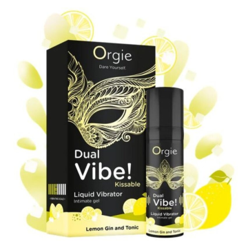 ORGIE - DUAL VIBE! LIQUID-VIBRATOR MIT ZITRONEN-GIN-TONIC-GESCHMACK, 15 ML