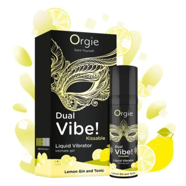 ORGIE - DOPPIA VIBRAZIONE! LIQUIDO VIBRANTE AL LIMONE, GIN E TONICO, 15 ML