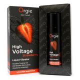 ORGIE - VIBRATEUR LIQUIDE EXTRA FORT À LA FRAISE HAUTE TENSION 15 ML