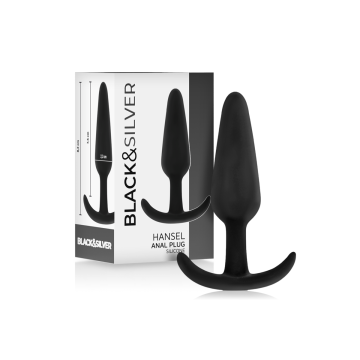 BLACK&SILVER - HANSEL SILIKON-ANALSPLUG MIT KLEINEM GRIFF - Analplugs