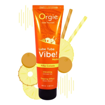 ORGIE - LUBE TUBE VIBE! PIÑA COLADA KISSABLE INTIMATE GEL MEDIUM TINGLING 100 ML