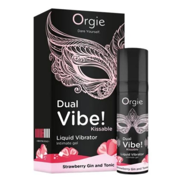 ORGIE - DUAL VIBE! ERDBEER-GIN-TONIC-VIBRATOR ZUM KÜSSEN, 15 ML