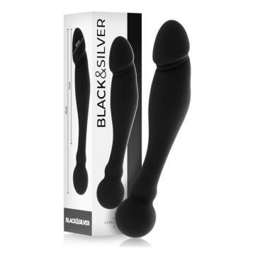 BLACK&SILVER - KARL DILDO ESTIMULADOR PUNTO G 18 CM