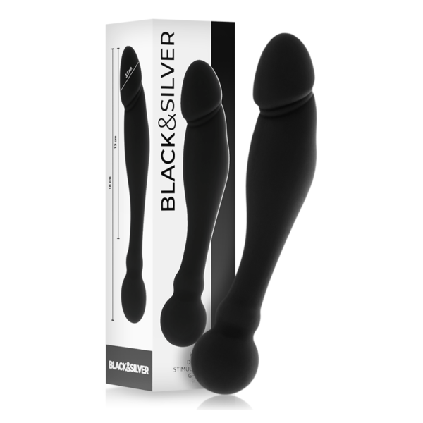 BLACK&SILVER - KARL DILDO ESTIMULADOR PUNTO G 18 CM
