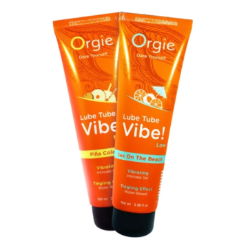 ORGIE - LUBRIFICANTE IN TUBO VIBE! SESSO SULLA SPIAGGIA GEL INTIMO BACIABILE LEGGERO 100 ML