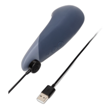 WOMANIZER - VIBE LAY-ON VIBRATEUR SILENCIEUX BLEU FONCÉ