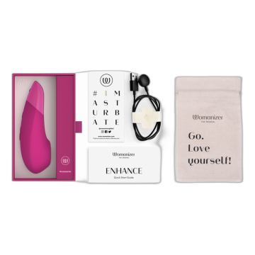 WOMANIZER - STIMOLATORE CLITORIDEO ROSA VIBRANTE