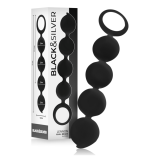BLACK&SILVER - LENNON ROSARIO ANAL 4 ESFERAS SILICONA 15 CM