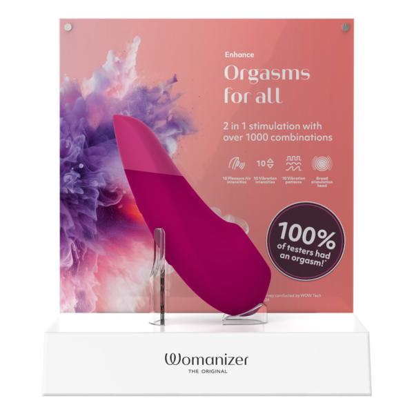 WOMANIZER - STIMULATEUR CLITORIAL AMÉLIORANT ROSE VIBRANT