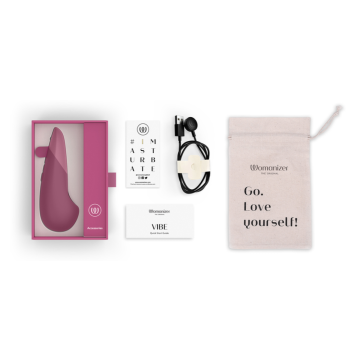WOMANIZER - VIBRATEUR SILENCIEUX VIBE LAY-ON ROSE FOYER