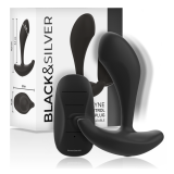 BLACK&SILVER - DWAYNE PLUG ANAL SILICONA CONTROL REMOTO