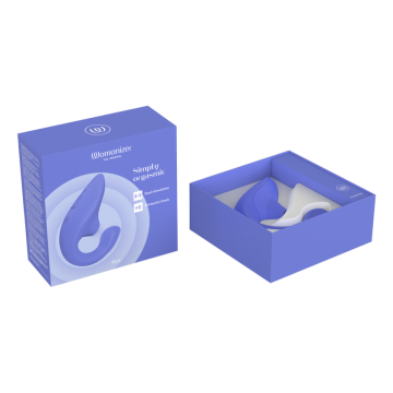 WOMANIZER - BLEND RABBIT VIBRATOR STIMULATOR VIBRANT BLUE