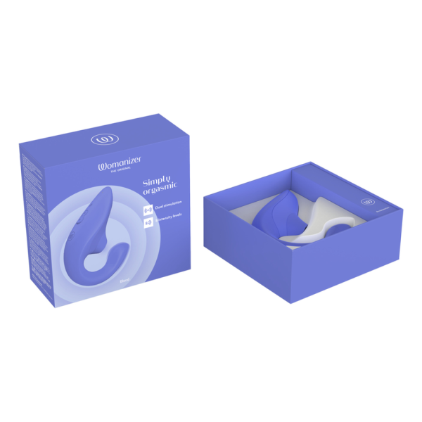 WOMANIZER - BLEND RABBIT VIBRATOR STIMULATOR VIBRANT BLUE