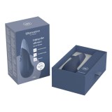 WOMANIZER - VIBE LAY-ON VIBRATEUR SILENCIEUX BLEU FONCÉ