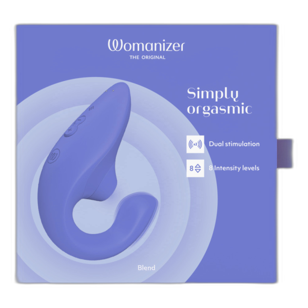 WOMANIZER - BLEND RABBIT VIBRATOR STIMULATOR VIBRANT BLUE