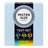 MISTER SIZE - CONFEZIONE CAMPIONE PRESERVATIVI MISURA 47-49-53 MM (3 UNITÀ)