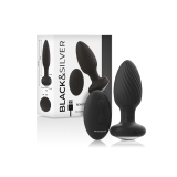 Black&Silver - Telecomando Rotatore Anale In Silicone Con Tappo
