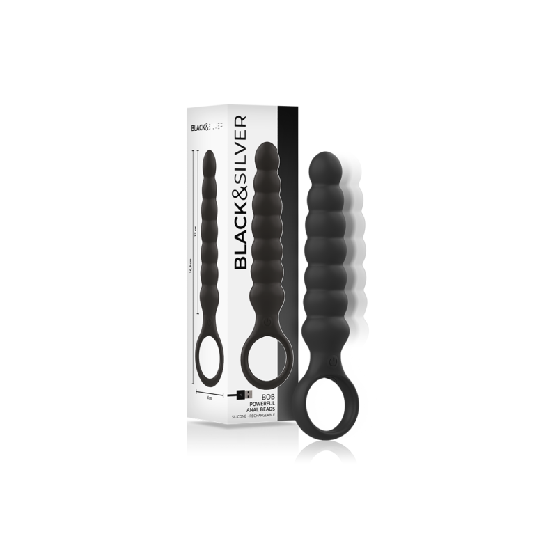Black&Silver - Potente Dilatatore Anale In Silicone Bob | Vybes.it