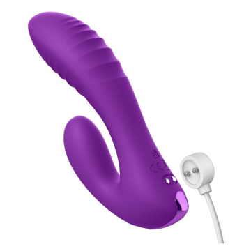 FANTASY FOR HER - SECRET LOVER DOUBLE-SPOT VIBRATOR GY CLITORIS RECHARGEABLE PURPLE