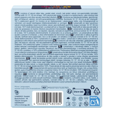MISTER SIZE - PACK ÉCHANTILLON DE PRÉSERVATIFS TAILLE 53-57-60 MM (3 UNITÉS)