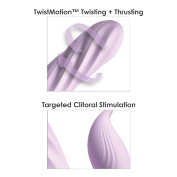 FANTASY FOR HER - FANTASY TWIST VIBRATOR TWISTMOTION CON ROTAZIONE E SPINTA VIOLA