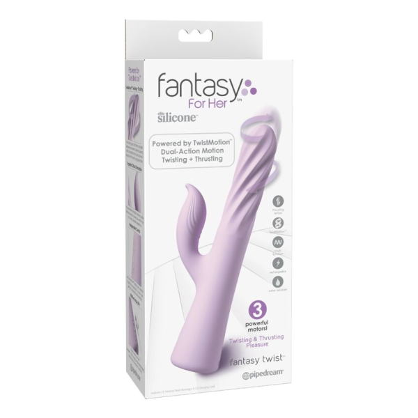 FANTASY FOR HER - FANTASY TWIST VIBRATOR TWISTMOTION CON ROTAZIONE E SPINTA VIOLA