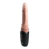 KING COCK PLUS - GODEMICHET EN SILICONE PROFESSIONNEL AVEC ACCÉLÉRATEUR, VIBRATION ET LUMIÈRE CHAUFFANTE 12,7 CM
