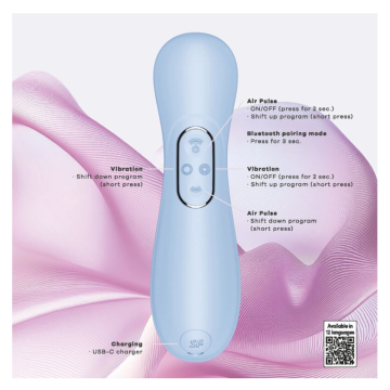 SATISFYER - PRO 2ª GENERAZIONE 4ª STIMOLATORE CLITORIDEO SERENE BLUE