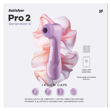 SATISFYER - PRO 2 GENERATION 4 CLITORAL STIMULATOR AMETHYST