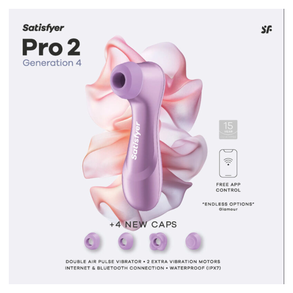 SATISFYER - PRO 2 GÉNÉRATION 4 STIMULATEUR CLITORIAL AMÉTHYSTE