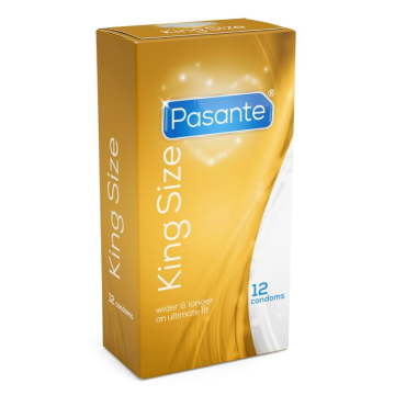 PASANTE - CONDOMS KING MS LONG AND WIDTH 12 UNITS