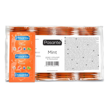 PASANTE - CONDOMS FLAVOR MINT BAG 144 UNITS