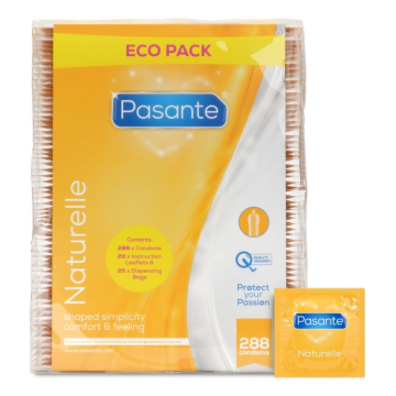 PASANTE - CONDOMS ECO PACK NATURELLE BAG 288 UNITS