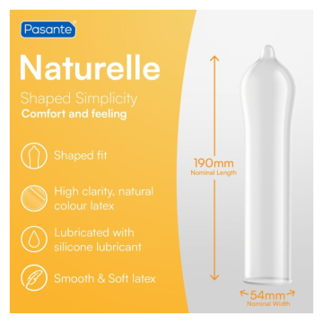 PASANTE - CONDOMS NATURELLE BAG 144 UNITS (BAG)