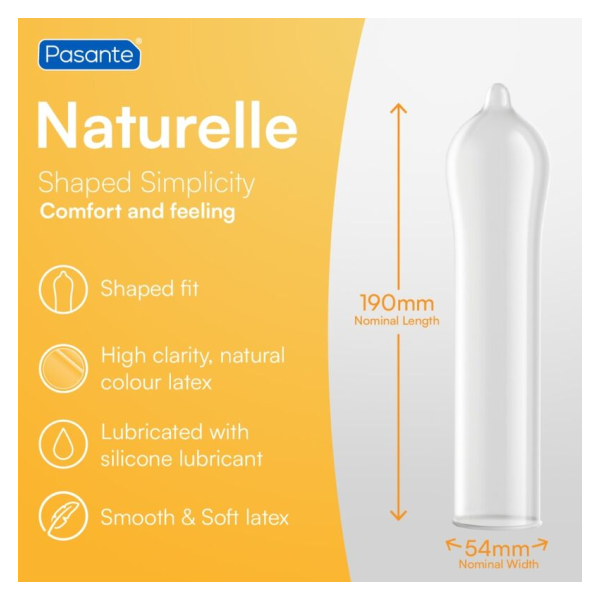 PASANTE - CONDOMS NATURELLE BAG 144 UNITS (BAG)