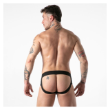 LOCKER GEAR - FULL MILITARY ACCESS JOCK BRIEF BLACK M