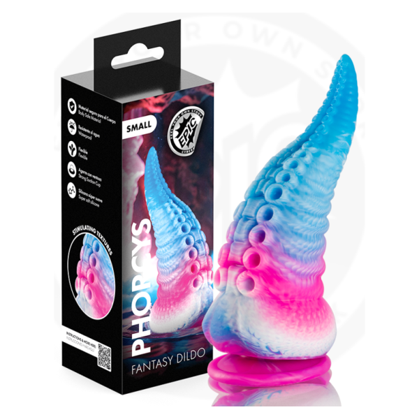 EPIC - PHORCYS DILDO CON TENTACOLI BLU, TAGLIA PICCOLA