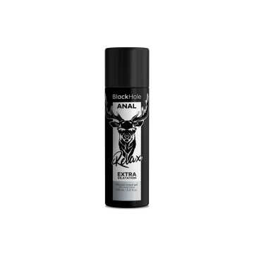 BLACK HOLE - GEL SILICONE BASE ANAL DILATION 100 ML - Silicone-based