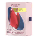 WOMANIZER - NEXT LIBERTY 3D PLEASURE AIR CLITORAL STIMULATOR BLUE/RED