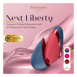 WOMANIZER - NEXT LIBERTY 3D PLEASURE AIR STIMULATEUR CLITORIAL BLEU/ROUGE