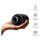 ARCWAVE - VOY STROKER MASCHILE CON 8 IMPOSTAZIONI DI PRESSIONE NERO (LUBRIFICANTE 10 ML INCLUSO)