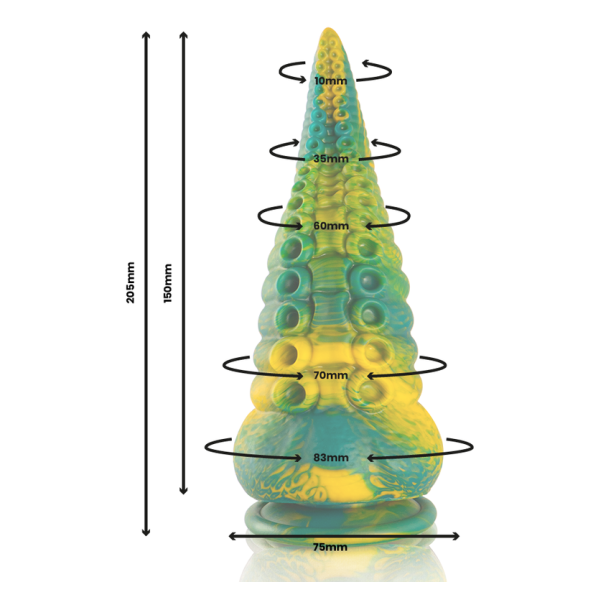 EPIC - CETUS GREEN TENTACLE DILDO LARGE SIZE