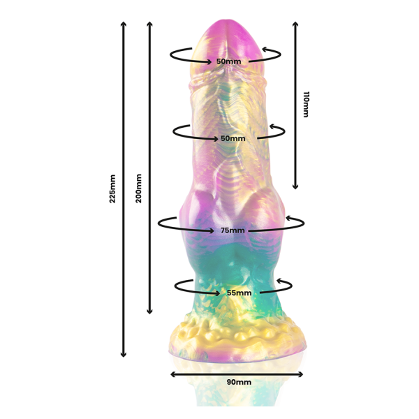 EPIC - IRIS DILDO MIT REGENBOGEN-VERGNÜGUNGSHODEN