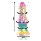 EPIC - DILDO IRIS CON TESTICOLI ARCOBALENO DEL PIACERE