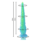 EPIC - SCYLLA DILDO CON TENTACOLI SOTTILI FLUORESCENTI, TAGLIA GRANDE